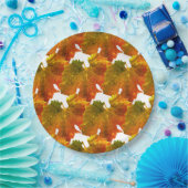 紙プレート – グレープリーフモザイク ペーパープレート (パーティー)