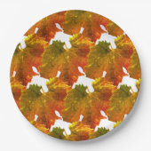 紙プレート – グレープリーフモザイク ペーパープレート (正面)