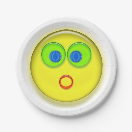 紙プレート – サプライズ顔 ペーパープレート (正面)