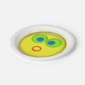 紙プレート – サプライズ顔 ペーパープレート (アングル)