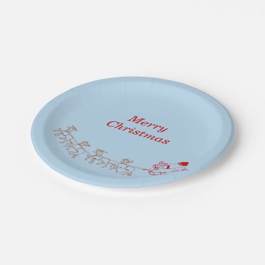 紙プレート – サンタアンドスリー ペーパープレート (アングル)