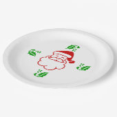 紙プレート – サンタアンドホリー ペーパープレート (アングル)