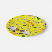 紙プレート、シープグリーンハート妖精 ペーパープレート (アングル)