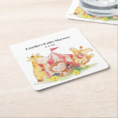 紙プレート スクエアペーパーコースター (アングル)