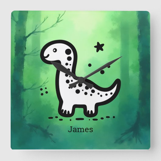 紙プレート スクエア壁時計 (正面)