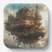 紙プレート：スティームパンク航海 ペーパープレート (正面)