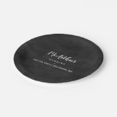 紙プレート – ステートメントチャルクボードスクリプト ペーパープレート (アングル)