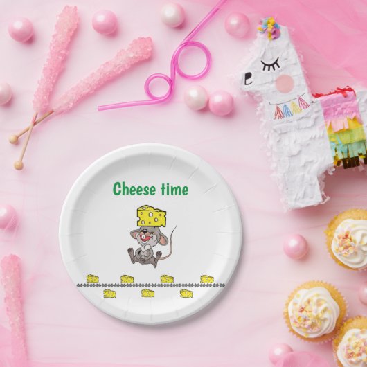 紙プレート、チーズタイム紙プレート ペーパープレート (パーティー)