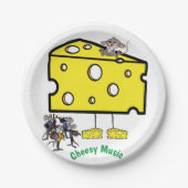 紙プレート、チーズミュージック紙プレート ペーパープレート (正面)