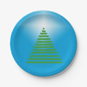 紙プレート – ツリーとスター ペーパープレート (正面)