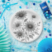 紙プレート-デイジーデザイン – コリーン&Co ペーパープレート (パーティー)