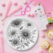 紙プレート-デイジーデザイン – コリーン&Co ペーパープレート (パーティー)