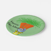 紙プレート、ニンジン100%ビーガンNo肉 ペーパープレート (アングル)