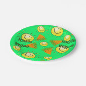 紙プレート、ニンジンSun 100%ビーガン ペーパープレート (アングル)