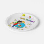 紙プレート、ハッピーバースデーアフリカの少年キノコ ペーパープレート (アングル)