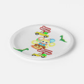 紙プレート、ハッピーバースデーアリゲータ ペーパープレート (アングル)