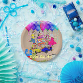 紙プレート、ハッピーバースデーオーバーザヒル ペーパープレート (パーティー)