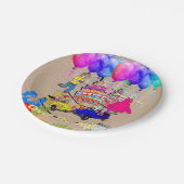 紙プレート、ハッピーバースデーオーバーザヒル ペーパープレート (アングル)