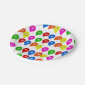 紙プレート、ハッピーバースデーカラフルバルーン ペーパープレート (アングル)