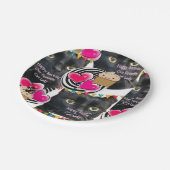 紙プレート、ハッピーバースデーキャットレディ紙プレート ペーパープレート (アングル)