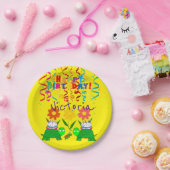 紙プレート、ハッピーバースデーグリーンウミガメ ペーパープレート (パーティー)