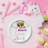 紙プレート、ハッピーバースデーフクロウ虹 ペーパープレート (パーティー)