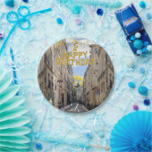 紙プレート、ハッピーバースデーフランスドッグ ペーパープレート (パーティー)