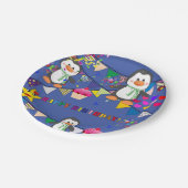 紙プレート、ハッピーバースデーペンギン ペーパープレート (アングル)