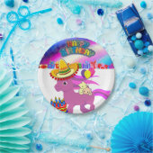紙プレート、ハッピーバースデーポニー ペーパープレート (パーティー)
