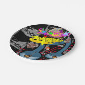 紙プレート、ハッピーバースデーロック音楽ギター ペーパープレート (アングル)