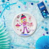 紙プレート、ハッピーバースデーワッキーガールピンク ペーパープレート (パーティー)