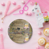 紙プレート、ハッピーバースデー建築ツール ペーパープレート (パーティー)