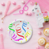 紙プレート、ハッピーバースデー紙プレート紙吹雪 ペーパープレート (パーティー)