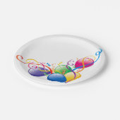 紙プレート、ハッピーバースデー紙吹雪バルーン ペーパープレート (アングル)