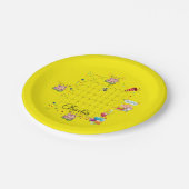 紙プレート、ハッピーバースデー2022年6月 ペーパープレート (アングル)