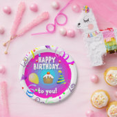 紙プレート、ハッピーバースデー ペーパープレート (パーティー)