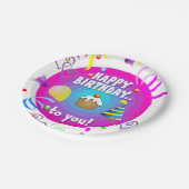 紙プレート、ハッピーバースデー ペーパープレート (アングル)