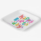 紙プレート:ハッピーバースデー  ペーパープレート (傾斜あり)