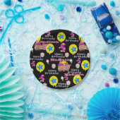 紙プレート、ハッピーファイブ誕生日#5バルーン ペーパープレート (パーティー)