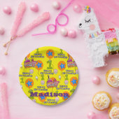 紙プレート、ハッピー最初の誕生日#1バルーン ペーパープレート (パーティー)