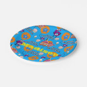 紙プレート、ハッピー第6誕生日#6バルーン ペーパープレート (アングル)