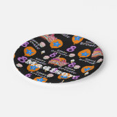 紙プレート、ハッピー8誕生日#8バルーン ペーパープレート (アングル)