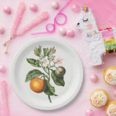 紙プレート：ビターオレンジの花 ペーパープレート (パーティー)