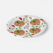 紙プレート、ピザパーティー ペーパープレート (アングル)