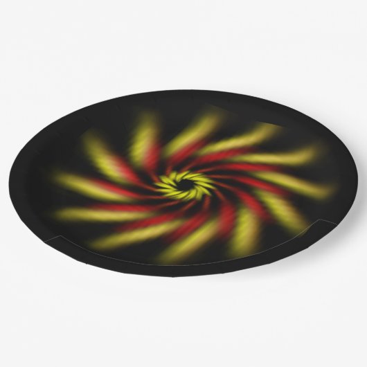 紙プレート – ピンホイール ペーパープレート (アングル)