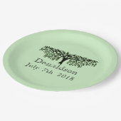 紙プレート – ファミリーツリー懇親会 ペーパープレート (アングル)