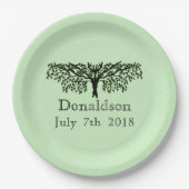 紙プレート – ファミリーツリー懇親会 ペーパープレート (正面)