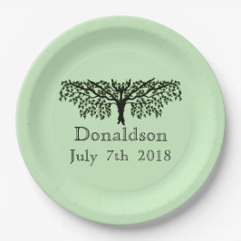 紙プレート – ファミリーツリー懇親会 ペーパープレート