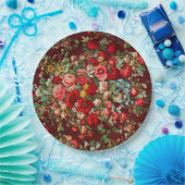 紙プレート:フローラヴィンテージCHINTZ ペーパープレート (パーティー)