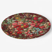 紙プレート:フローラヴィンテージCHINTZ ペーパープレート (アングル)